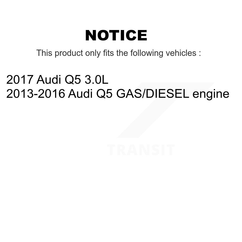 [Avant] Kit de disque (percé rainuré revêtu) et plaquette (céramique) de frein pour Audi Q5 KDC-100274