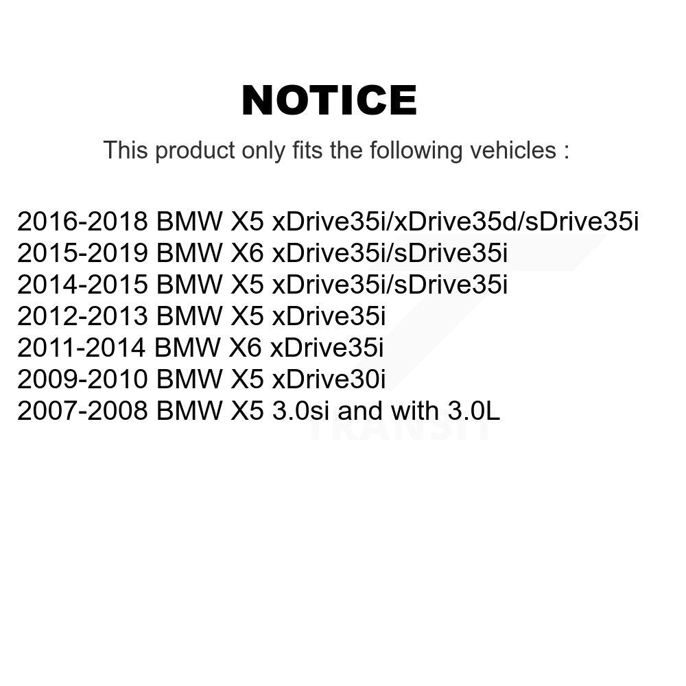 [Avant + Arrière] Kit de disque (percé rainuré revêtu) et plaquette (céramique) de frein pour BMW X5 X6 KDC-100301