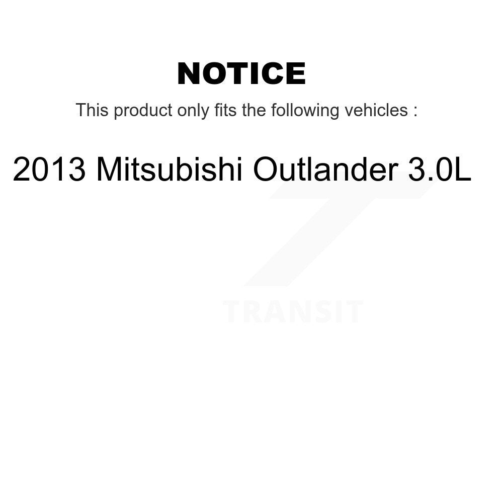 [Avant + Arrière] Kit de disque (percé rainuré revêtu) et plaquette (céramique) de frein pour 2013 Mitsubishi Outlander 3.0L KDC-100308