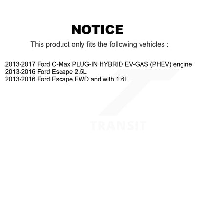 [Avant + Arrière] Kit de disque (percé rainuré revêtu) et plaquette (céramique) de frein pour Ford Escape C-Max KDC-100319
