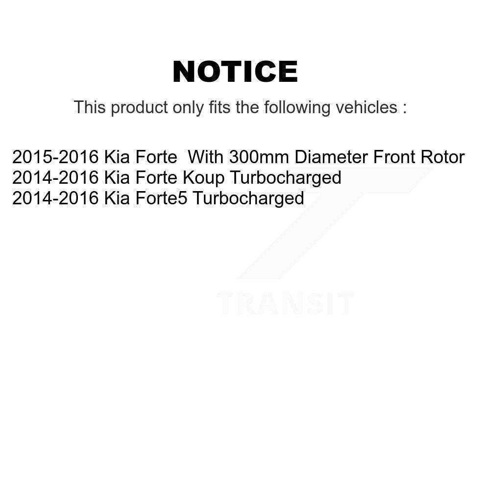 [Avant + Arrière] Kit de disque (percé rainuré revêtu) et plaquette (céramique) de frein pour Kia Forte Forte5 Koup KDC-100381