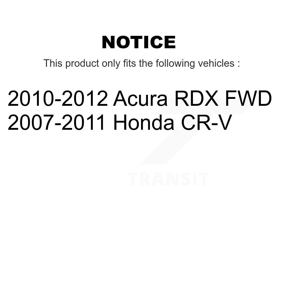[Avant + Arrière] Kit de disque (percé rainuré revêtu) et plaquette (céramique) de frein pour Honda CR-V Acura RDX KDC-100415