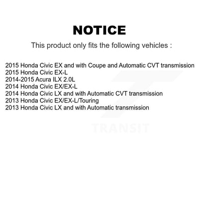 [Avant + Arrière] Kit de disque (percé rainuré revêtu) et plaquette (céramique) de frein pour Honda Civic Acura ILX KDC-100417