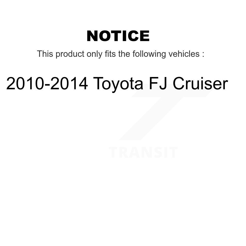 [Avant + Arrière] Kit de disque (percé rainuré revêtu) et plaquette (céramique) de frein pour 2010-2014 Toyota FJ Cruiser KDC-100520