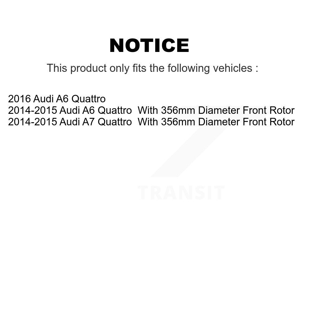 [Avant + Arrière] Kit de disque (percé rainuré revêtu) et plaquette (céramique) de frein pour Audi A6 Quattro A7 KDC-100524