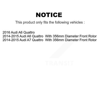 [Avant + Arrière] Kit de disque (percé rainuré revêtu) et plaquette (céramique) de frein pour Audi A6 Quattro A7 KDC-100524
