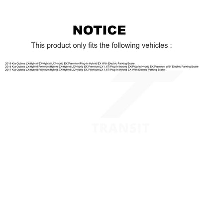 [Avant + Arrière] Kit de disque (percé rainuré revêtu) et plaquette (céramique) de frein pour Kia Optima avec Electric Parking KDC-100628