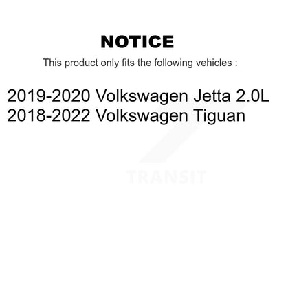 [Avant + Arrière] Kit de disque (percé rainuré revêtu) et plaquette (céramique) de frein pour Volkswagen Tiguan Jetta KDC-100655