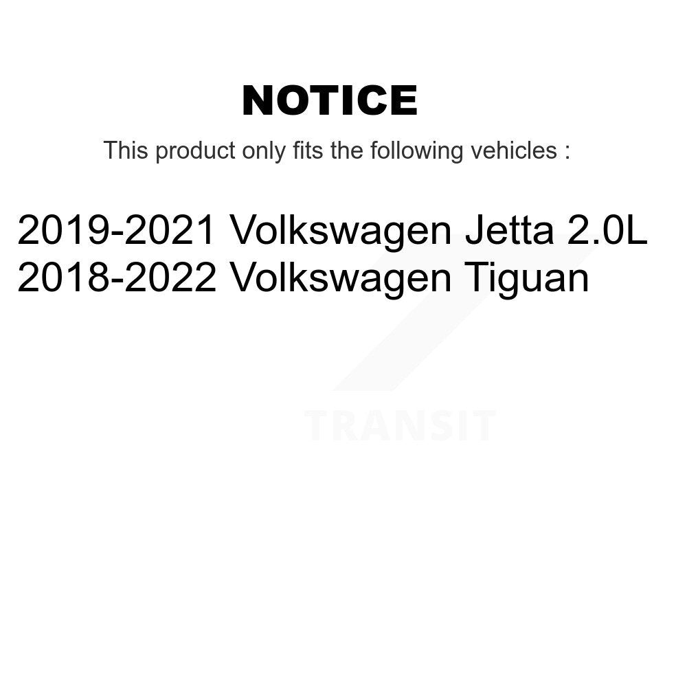 [Avant + Arrière] Kit de disque (percé rainuré revêtu) et plaquette (céramique) de frein pour Volkswagen Tiguan Jetta KDC-100655