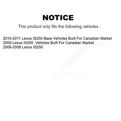 [Avant + Arrière] Kit de disque (percé rainuré revêtu) et plaquette (céramique) de frein pour Lexus IS250 KDC-100681