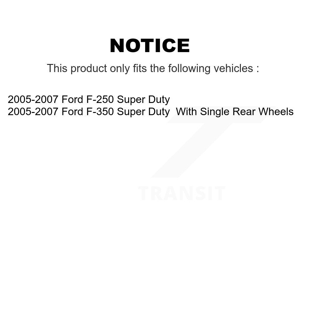 [Arrière] Kit de disque (percé rainuré revêtu) et plaquette (céramique) de frein pour 2005-2007 Ford F-250 Super Duty F-350 KDC-100700