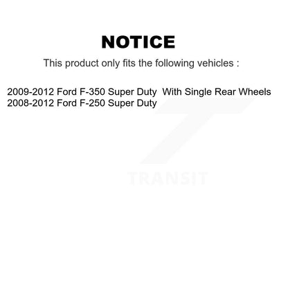 [Arrière] Kit de disque (percé rainuré revêtu) et plaquette (céramique) de frein pour Ford F-250 Super Duty F-350 KDC-100848