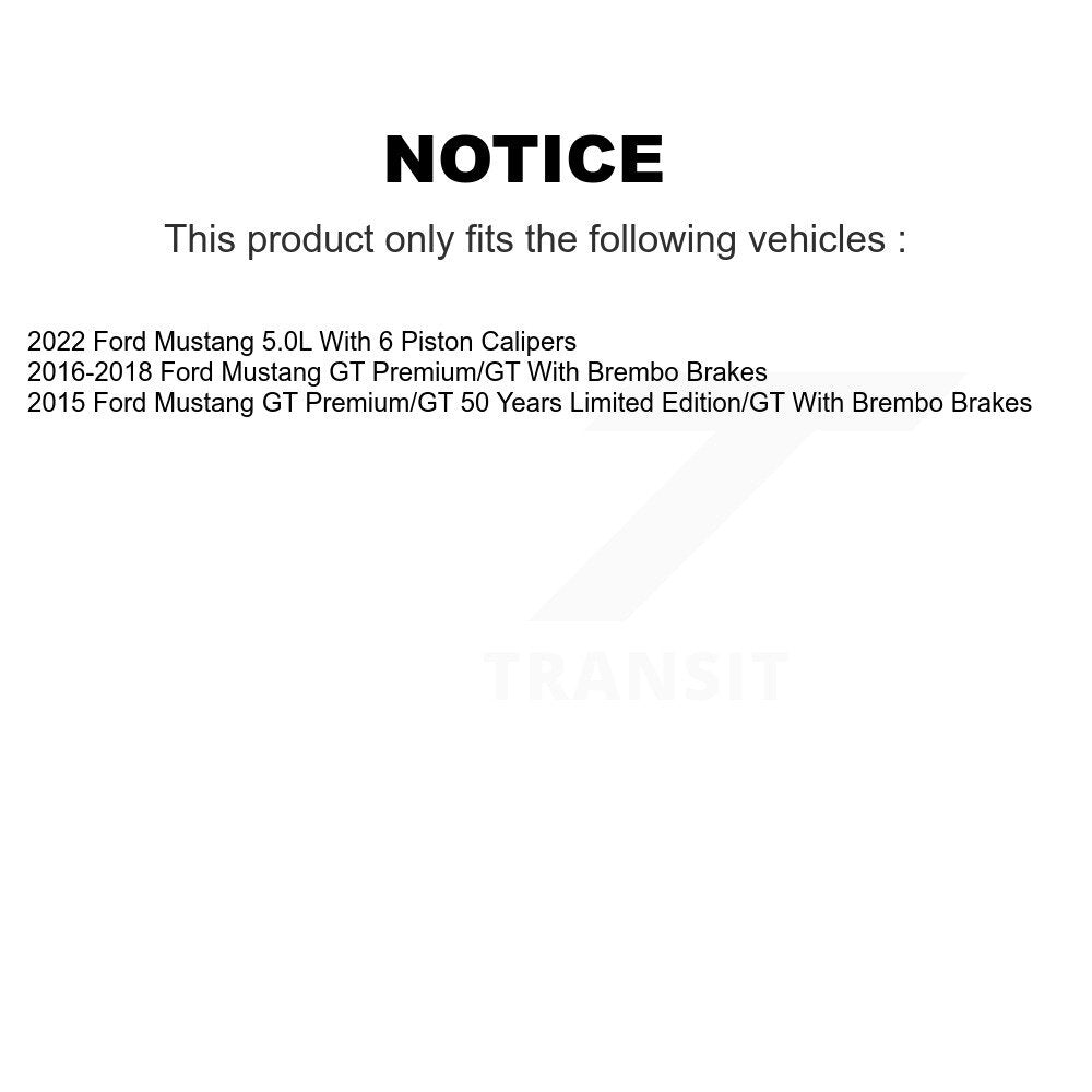 [Avant] Disque et plaquette de frein pour Ford Mustang KDC-101100