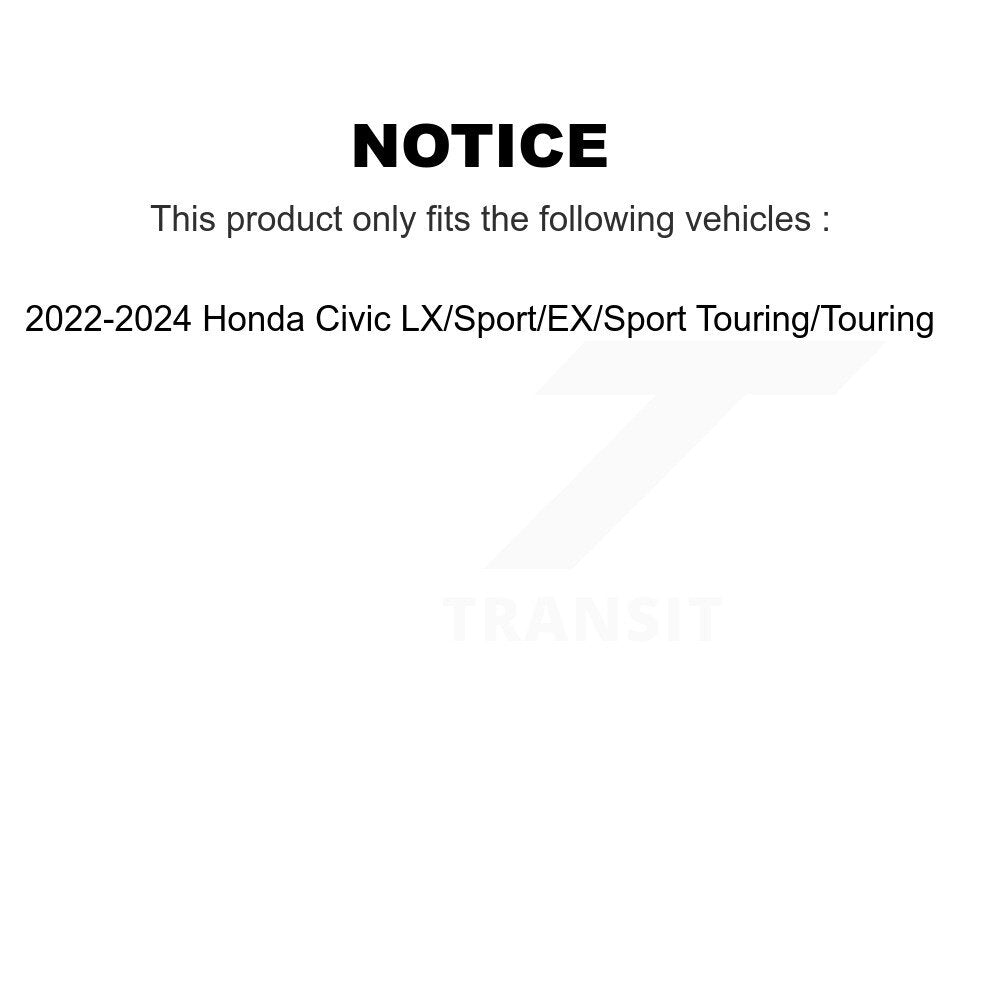 [Avant et Arrière] Disque et plaquette de frein pour Honda Civic KDC-101289