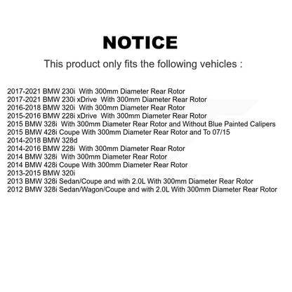 [Arrière] Disque et plaquette de frein pour BMW 230i xDrive KDC-101334