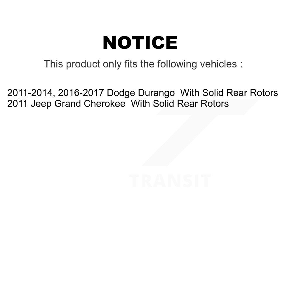 [Arrière] Disque et plaquette de frein pour Dodge Jeep KDC-101657