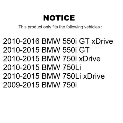[Avant et Arrière] Disque et plaquette de frein pour BMW 750i xDrive 750Li 550i GT KDC-101669