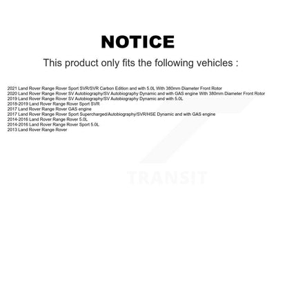 [Avant et Arrière] Disque et plaquette de frein pour Land Rover Range Sport KDC-101695