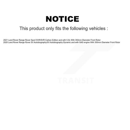 [Avant et Arrière] Disque et plaquette de frein pour Land Rover Range Sport KDC-101697