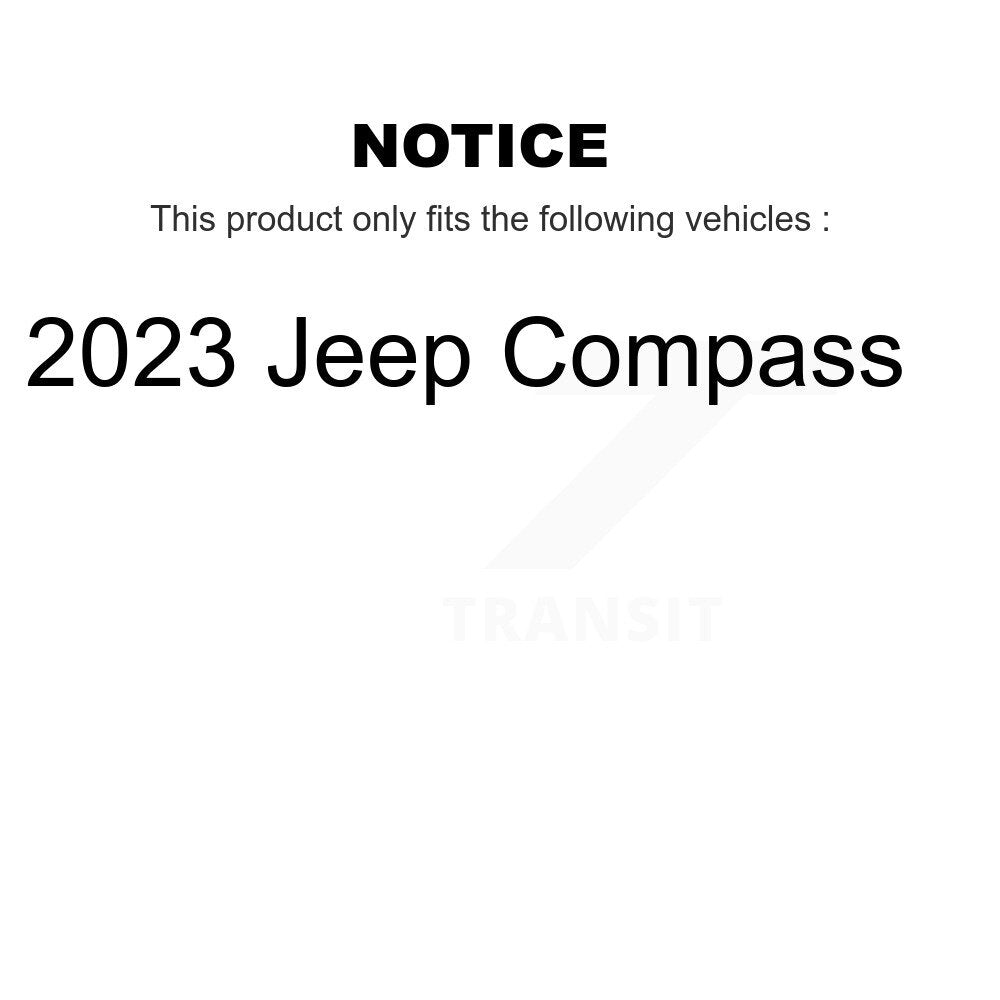 [Avant et Arrière] Disque et plaquette de frein pour 2023 Jeep Compass KDC-101746