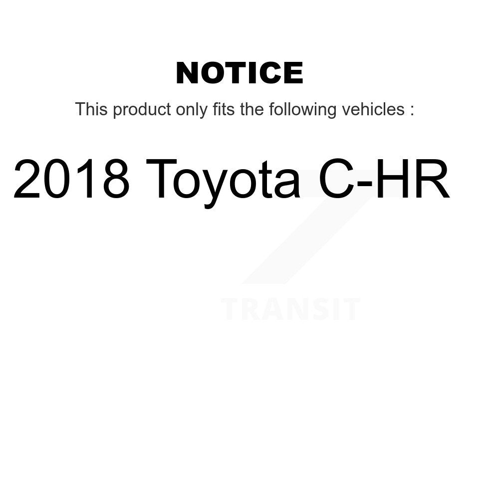[Avant et Arrière] Disque et plaquette de frein pour 2018 Toyota C-HR KDC-101764
