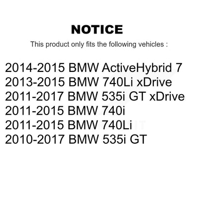 [Arrière] Disque et plaquette de frein pour BMW 535i GT xDrive KDC-101933