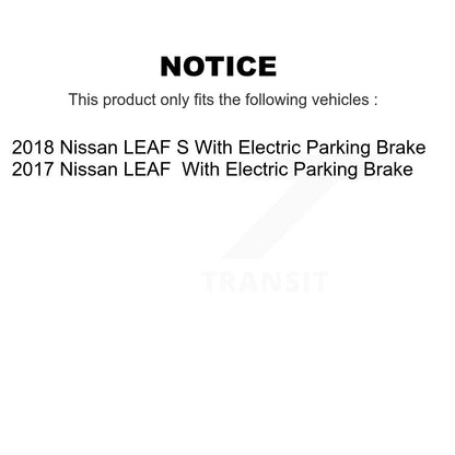 [Arrière] Disque et plaquette de frein pour Nissan LEAF KDC-101940