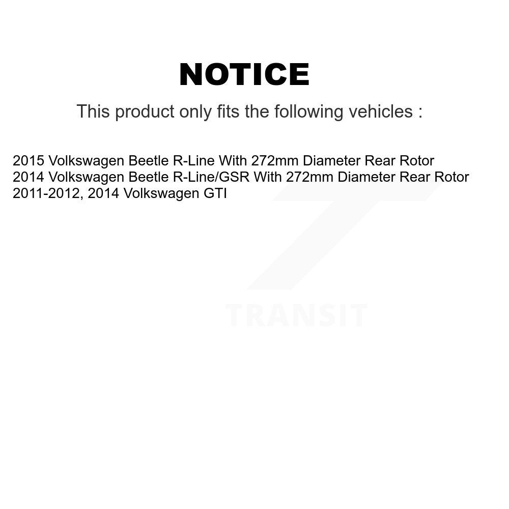 [Avant + Arrière] Kit de disque (percé rainuré revêtu) et plaquette (semi-métallique) de frein pour Volkswagen Beetle GTI KDF-100293