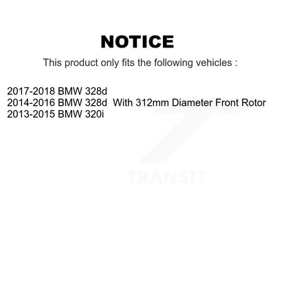 [Avant + Arrière] Kit de disque (percé rainuré revêtu) et plaquette (semi-métallique) de frein pour BMW 320i 428i 228i 230i 328d xDrive KDF-100341