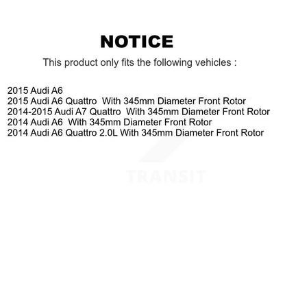 [Avant + Arrière] Kit de disque (percé rainuré revêtu) et plaquette (semi-métallique) de frein pour Audi A6 Quattro A7 KDF-100348