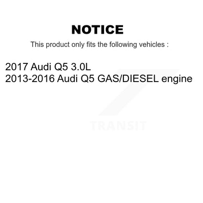 [Avant + Arrière] Kit de disque (percé rainuré revêtu) et plaquette (semi-métallique) de frein pour Audi Q5 KDF-100349