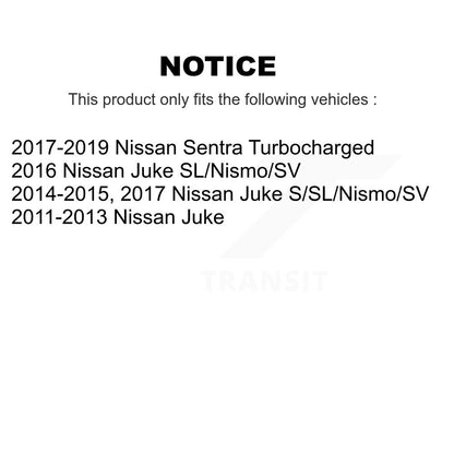 [Avant + Arrière] Kit de disque (percé rainuré revêtu) et plaquette (semi-métallique) de frein pour Nissan Sentra Juke KDF-100360