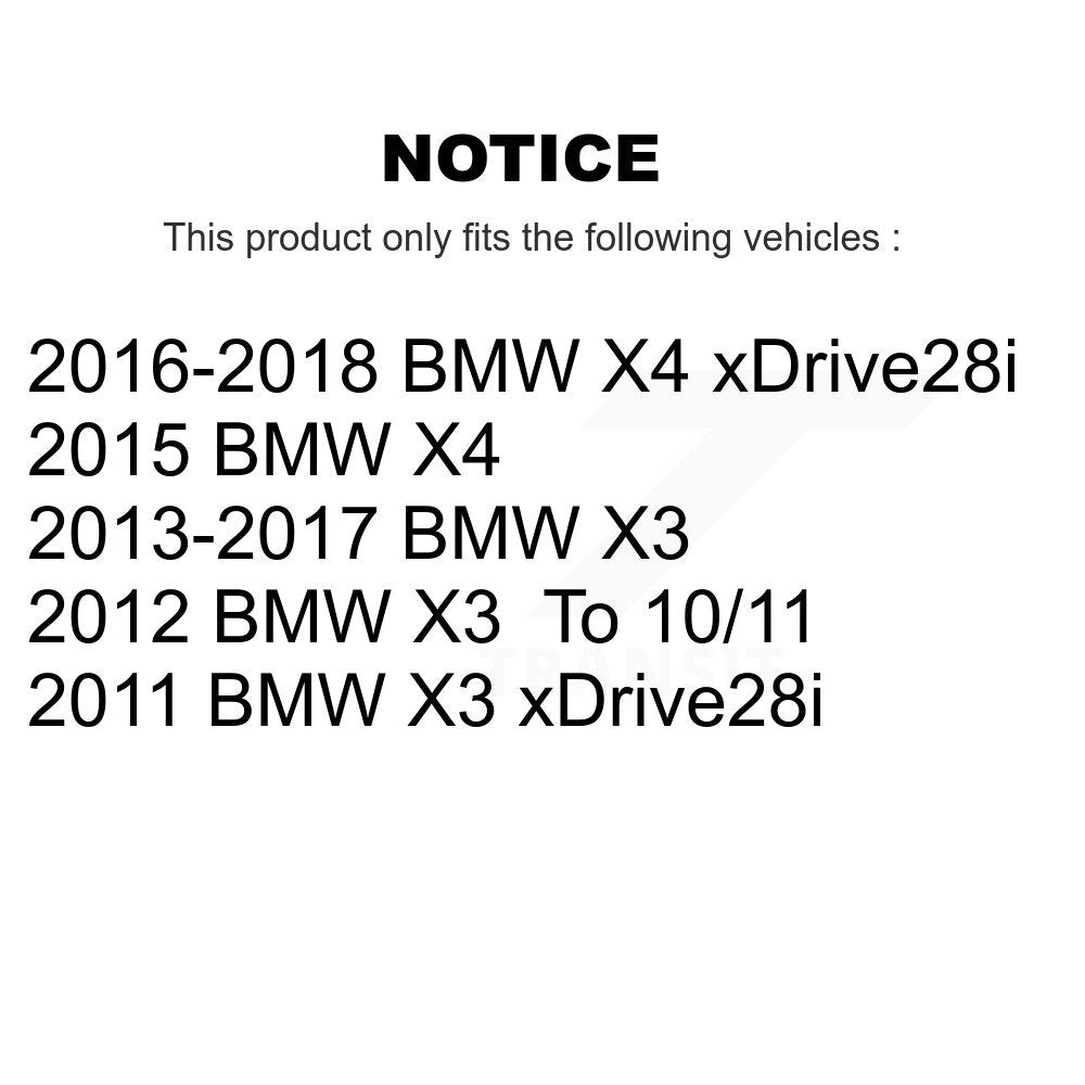 [Avant + Arrière] Kit de disque (percé rainuré revêtu) et plaquette (semi-métallique) de frein pour BMW X3 X4 KDF-100367