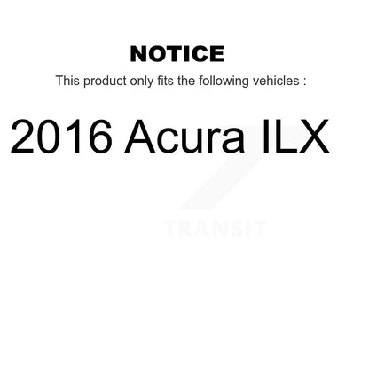 [Avant + Arrière] Kit de disque (percé rainuré revêtu) et plaquette (semi-métallique) de frein pour 2016 Acura ILX KDF-100380