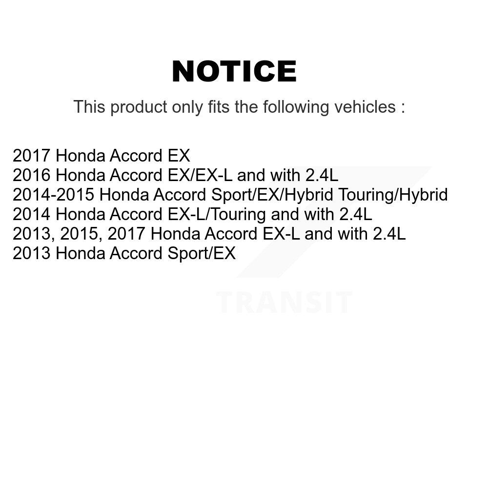 [Avant + Arrière] Kit de disque (percé rainuré revêtu) et plaquette (semi-métallique) de frein pour Honda Accord KDF-100381