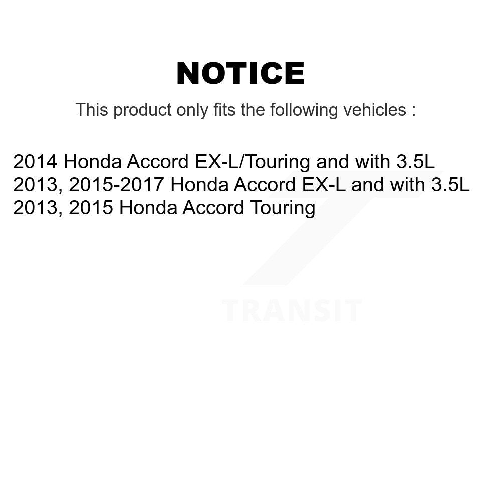 [Avant + Arrière] Kit de disque (percé rainuré revêtu) et plaquette (semi-métallique) de frein pour Honda Accord KDF-100384