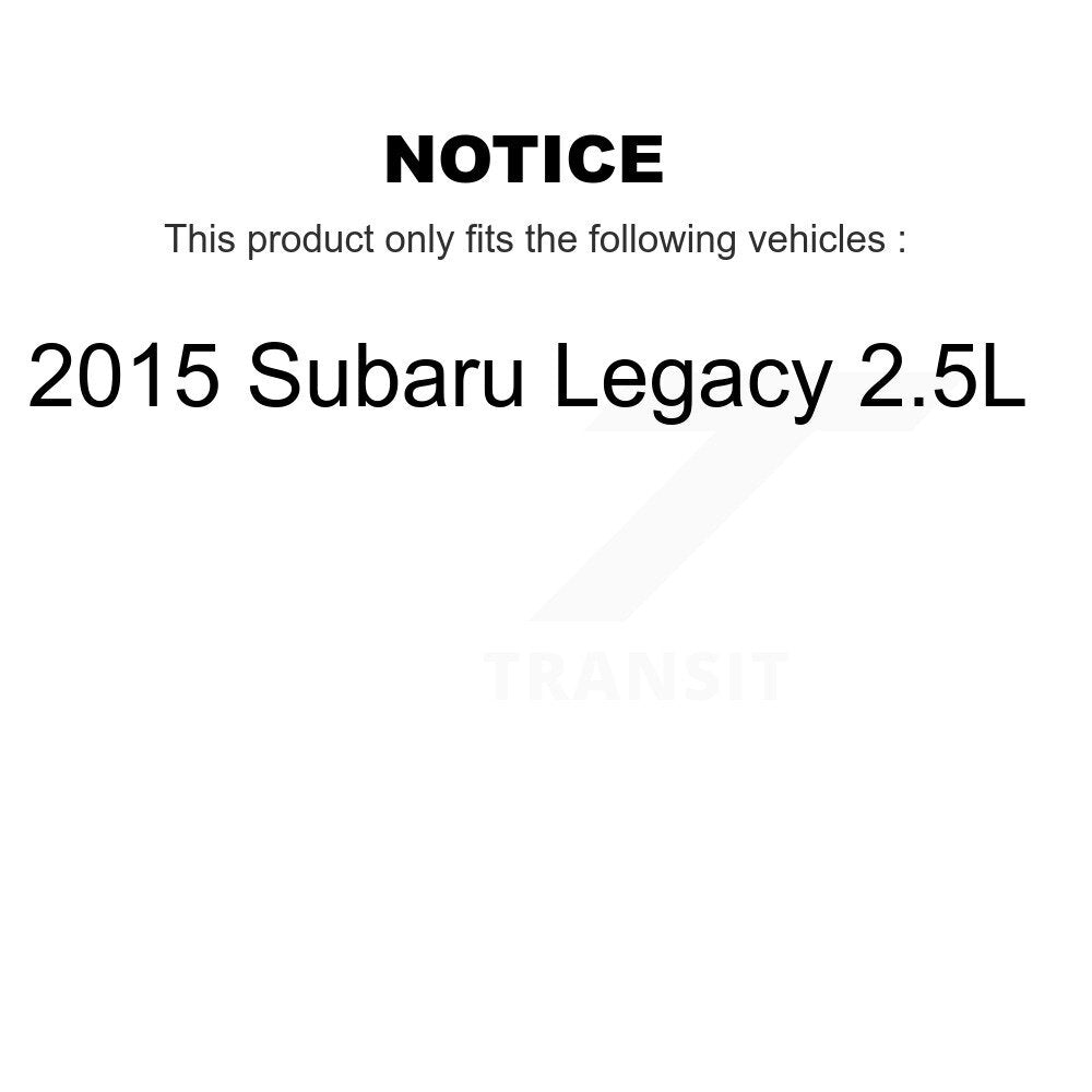 [Avant + Arrière] Kit de disque (percé rainuré revêtu) et plaquette (semi-métallique) de frein pour 2015 Subaru Legacy 2.5L KDF-100403