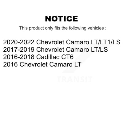 [Arrière] Kit de disque (percé rainuré revêtu) et plaquette (semi-métallique) de frein pour Chevrolet Camaro Cadillac CT6 KDF-100426
