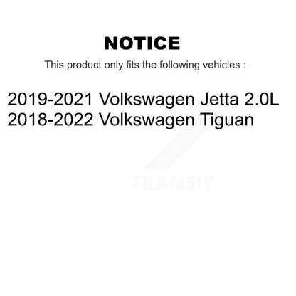 [Avant + Arrière] Kit de disque (percé rainuré revêtu) et plaquette (semi-métallique) de frein pour Volkswagen Tiguan Jetta KDF-100669