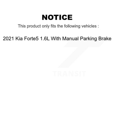 [Avant + Arrière] Kit de disque (percé rainuré revêtu) et plaquette (semi-métallique) de frein pour Kia Soul Forte KDF-100674