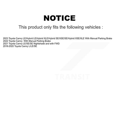[Arrière] Kit de disque (percé rainuré revêtu) et plaquette (semi-métallique) de frein pour Toyota Camry KDF-100711