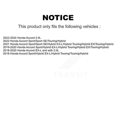 [Avant + Arrière] Kit de disque (percé rainuré revêtu) et plaquette (semi-métallique) de frein pour Honda Accord KDF-100726