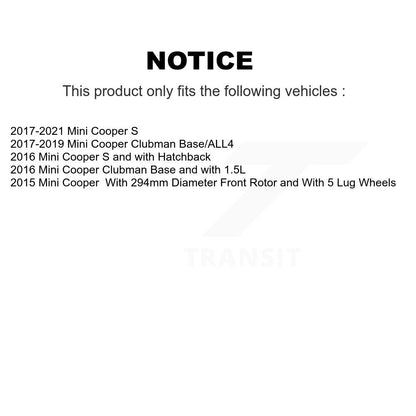 [Avant] Kit de disque (percé rainuré revêtu) et plaquette (semi-métallique) de frein pour Mini Cooper Clubman KDF-100780