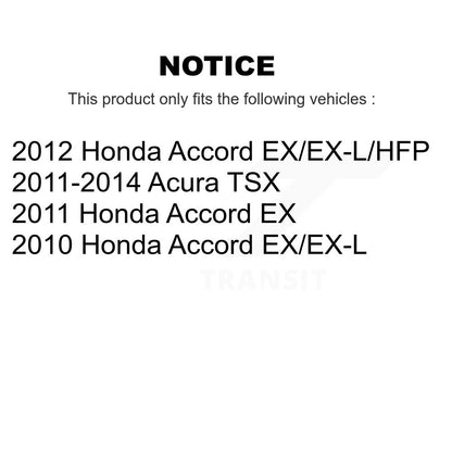 [Avant + Arrière] Kit de disque (percé rainuré revêtu) et plaquette (semi-métallique) de frein pour Honda Accord Acura TSX KDF-100802