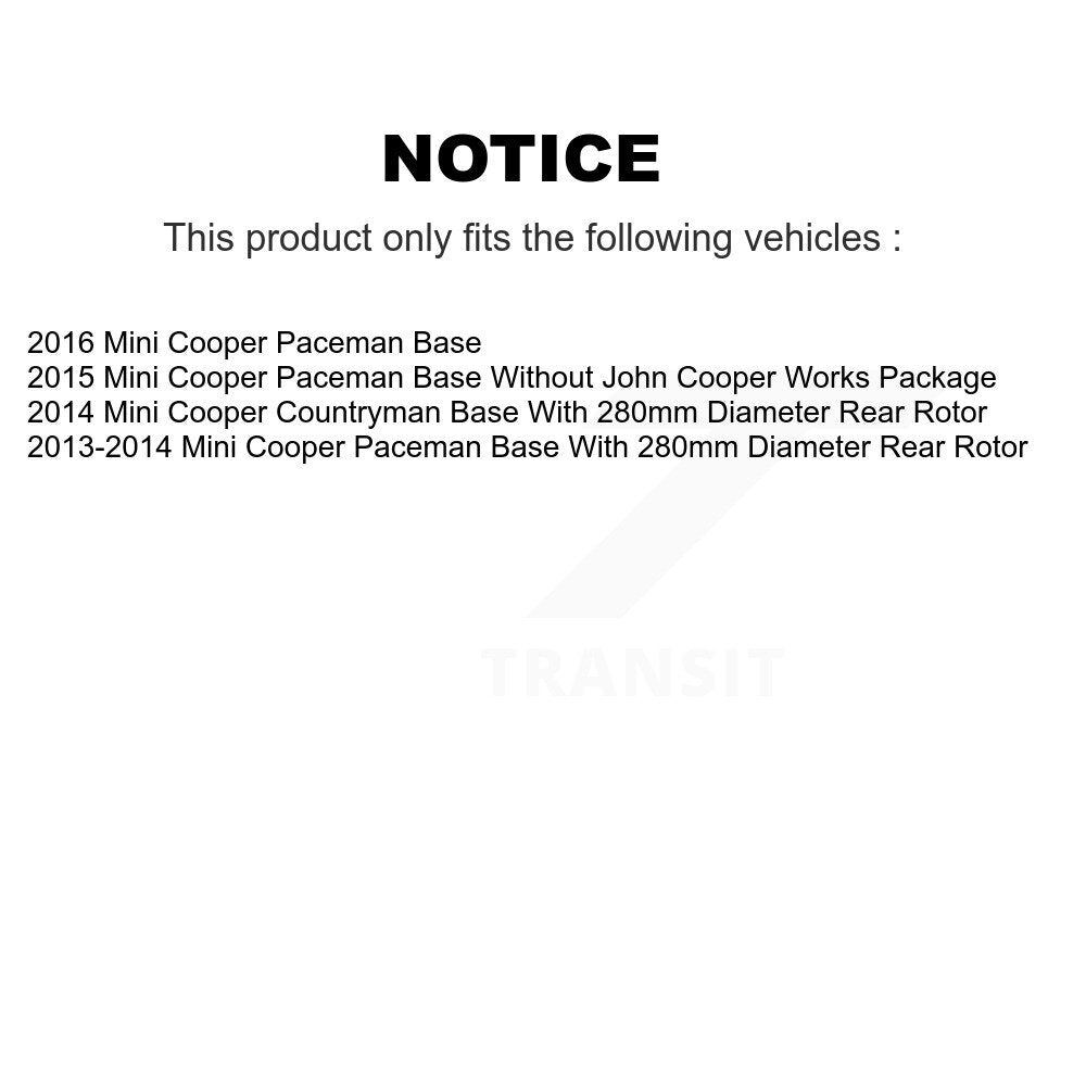[Avant + Arrière] Kit de disque (percé rainuré revêtu) et plaquette (semi-métallique) de frein pour Mini Cooper Countryman Paceman Base KDF-100853