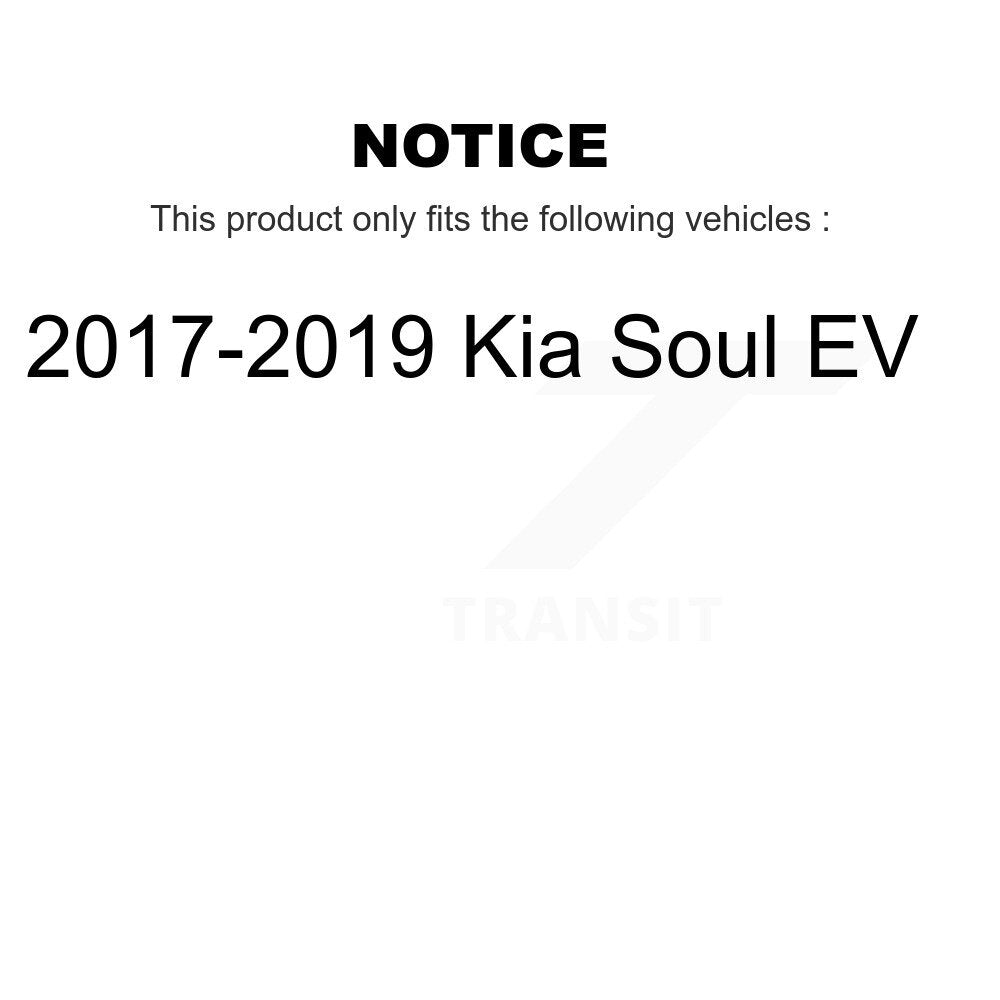 [Avant + Arrière] Kit de disque (percé rainuré revêtu) et plaquette (semi-métallique) de frein pour 2017-2018 Kia Soul EV KDF-101030