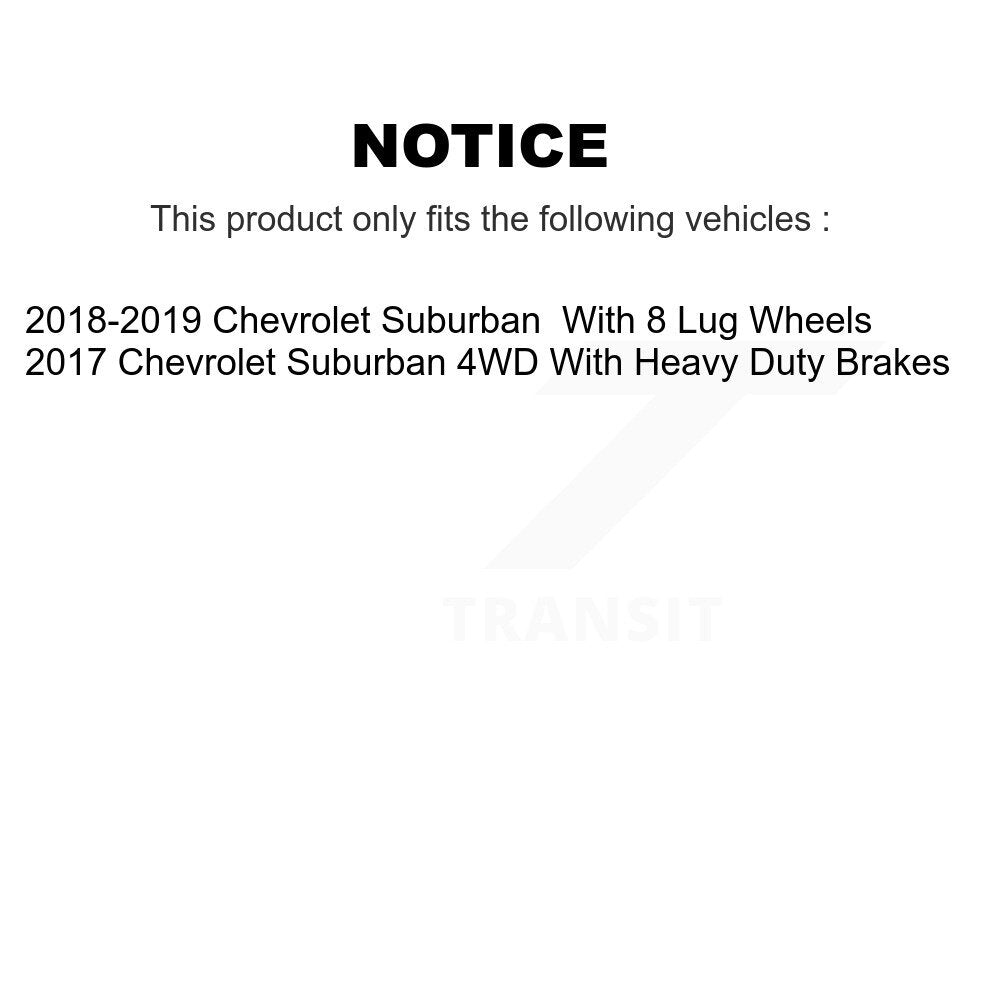[Avant + Arrière] Kit de disque (percé rainuré revêtu) et plaquette (semi-métallique) de frein pour Chevrolet Suburban KDS-100188