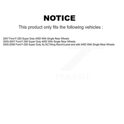 [Avant + Arrière] Kit de disque (percé rainuré revêtu) et plaquette (semi-métallique) de frein pour Ford F-250 Super Duty F-350 KDS-100190