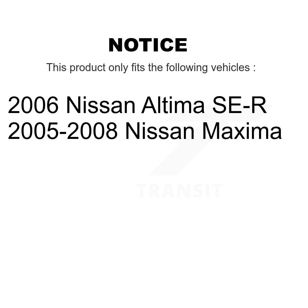 [Avant + Arrière] Kit de disque (percé rainuré revêtu) et plaquette (semi-métallique) de frein pour Nissan Altima Maxima KDS-100258