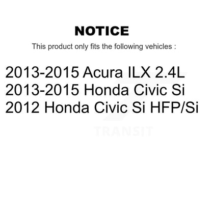 [Avant + Arrière] Kit de disque (percé rainuré revêtu) et plaquette (semi-métallique) de frein pour Honda Civic Acura ILX KDS-100262